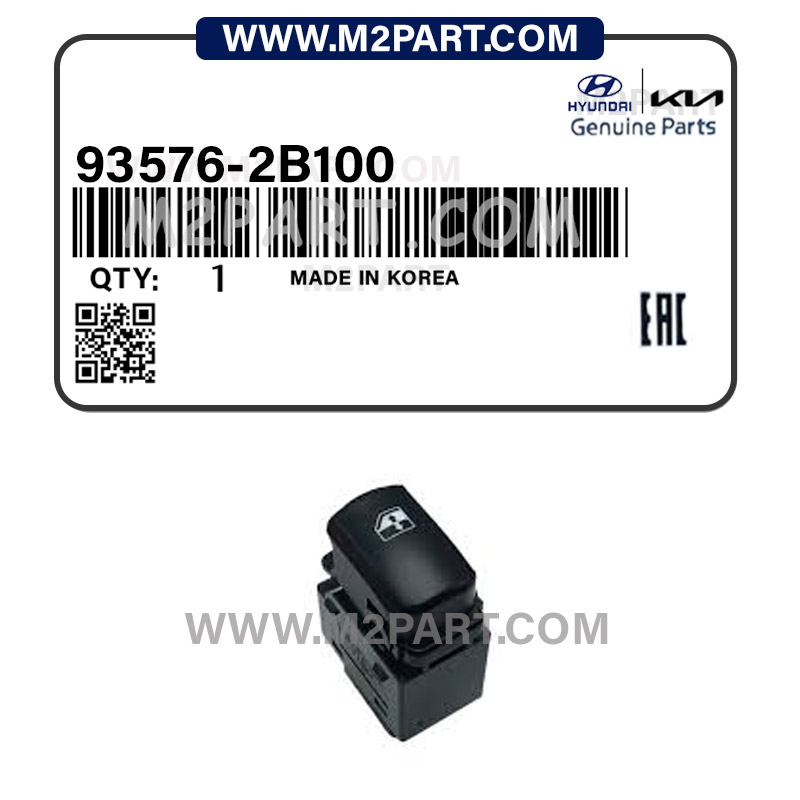 93576-2B100 کلید شیشه بالابر جلو راست سانتافه 2008 - تصویر 1