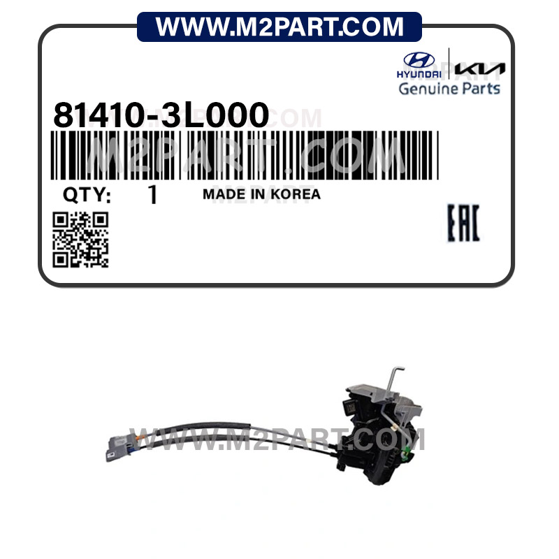 81410-3L000 مکانیزم درعقب چپ آزرا 2008 - تصویر 1