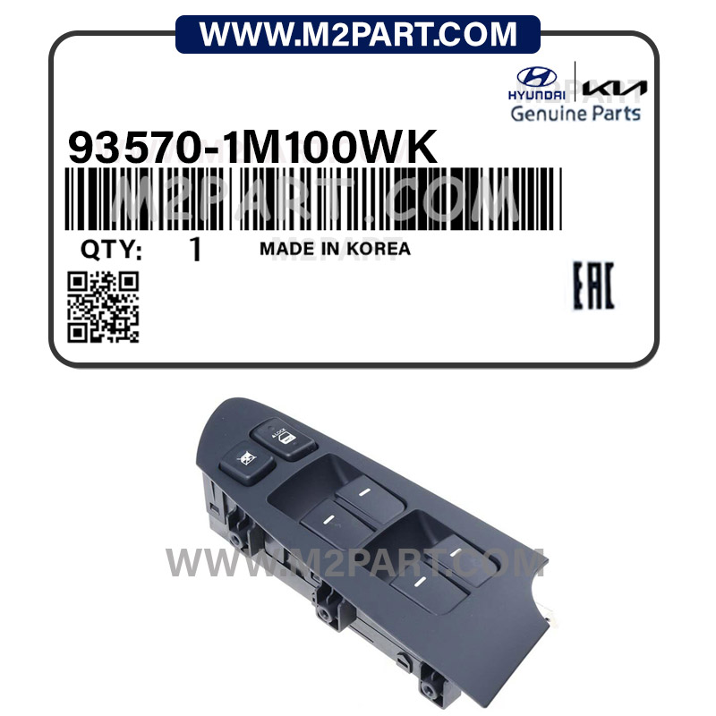 93570-1M100 کلید شیشه بالابر جلو چپ سراتو 2010 - تصویر 1