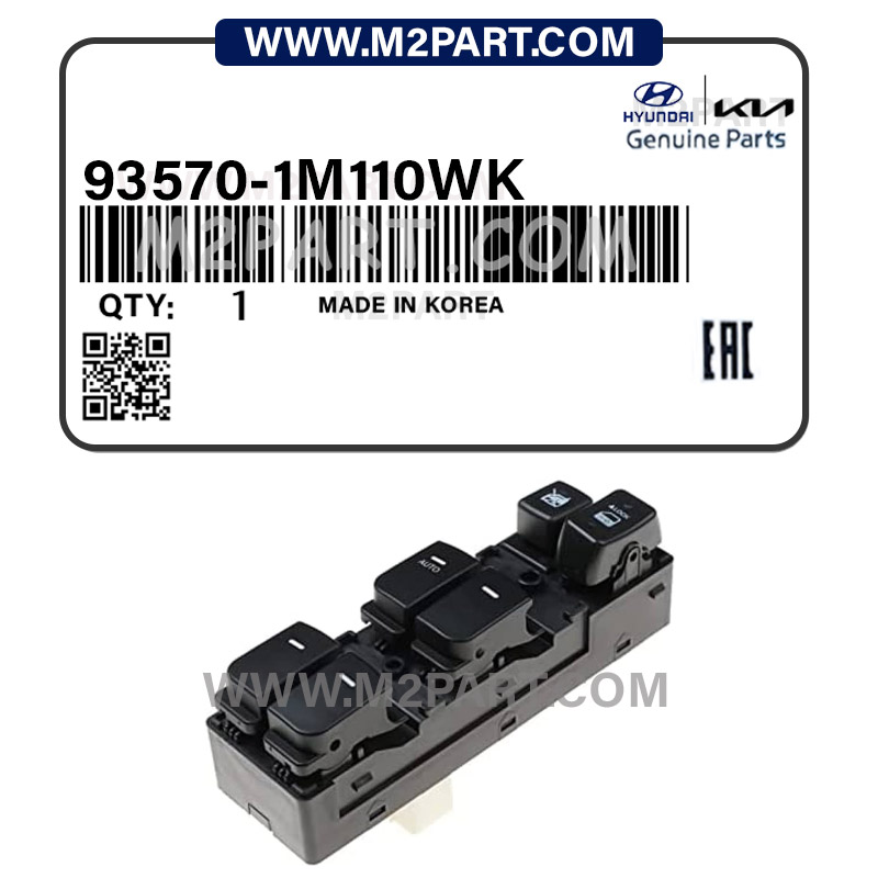 93570-1M110 کلید شیشه بالابر جلو چپ سراتو 2010 - تصویر 1