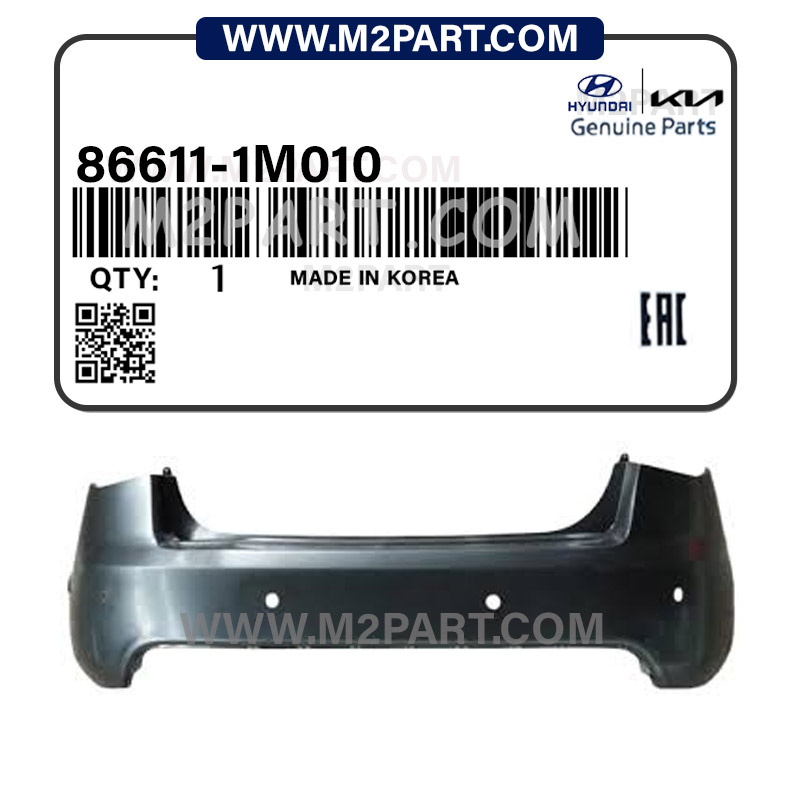 86611-1M010 سپر عقب سراتو 2010 (دارای جای سنسور) - Image 1