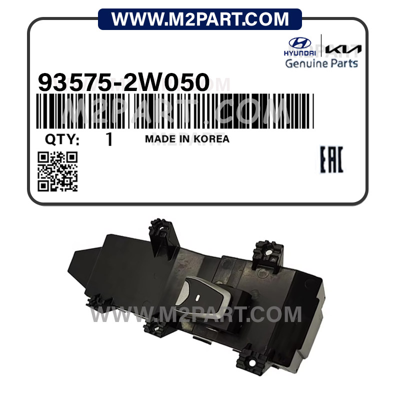 93575-2W050 کلیدشیشه بالابر جلو راست سانتافه 2015 - Image 1